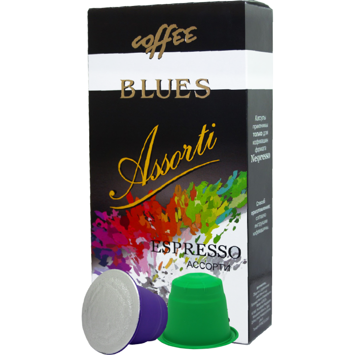 Кофе в капсулах Эспрессо Ассорти (11 шт) для кофемашин Nespresso